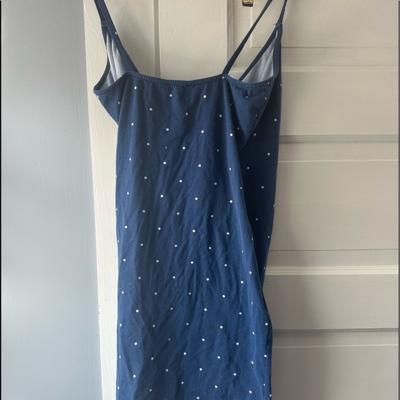 Dark blue and white polka dot dress - Picture 6 of 7